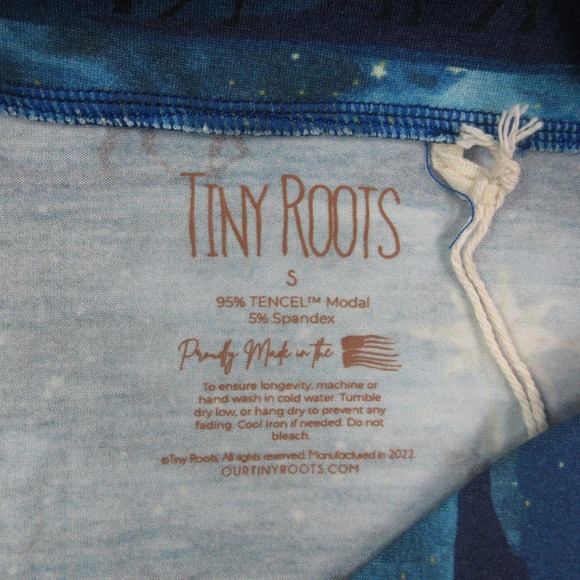 Tiny Roots Pajama Set Womens Small Blue Nativity Christmas TENCEL Modal NWT - Picture 5 of 16